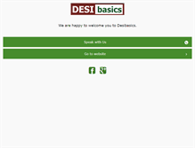 Tablet Screenshot of desibasics.com